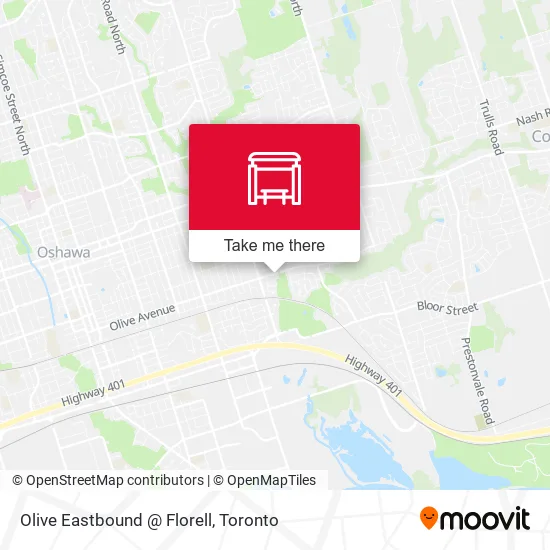 Olive Eastbound @ Florell map