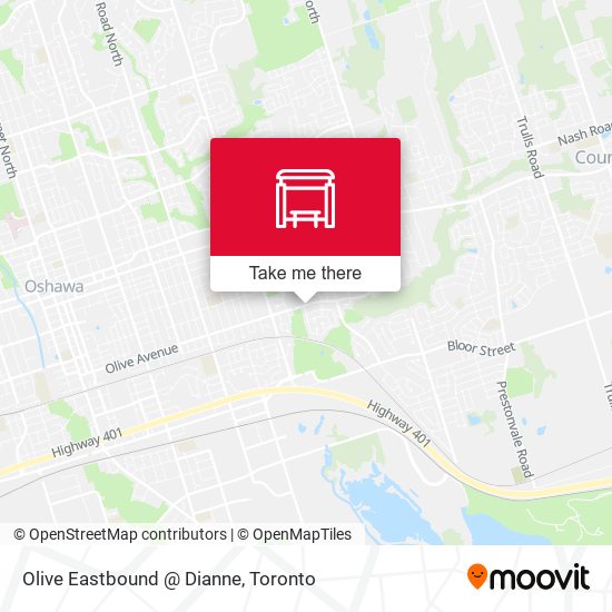 Olive Eastbound @ Dianne map