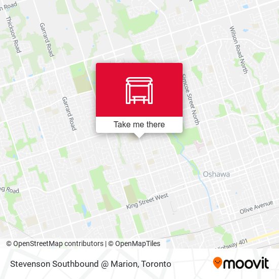 Stevenson Southbound @ Marion map