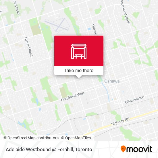 Adelaide Westbound @ Fernhill map