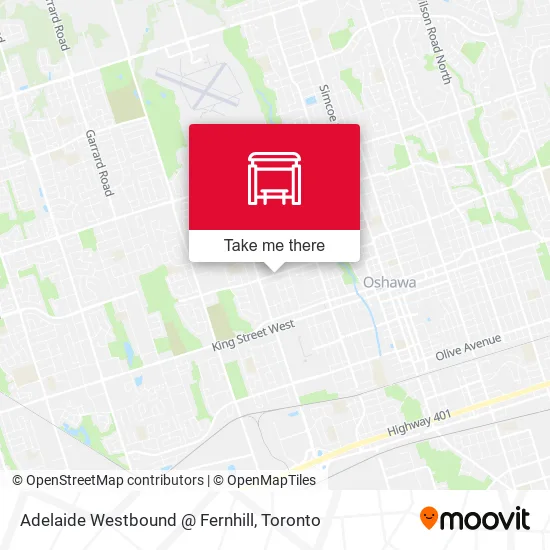 Adelaide Westbound @ Fernhill map