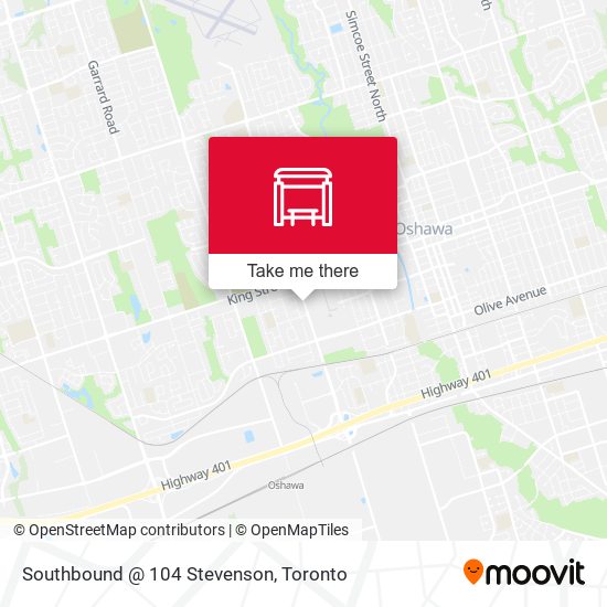 Southbound @ 104 Stevenson map