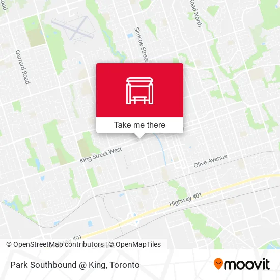 Park Southbound @ King map