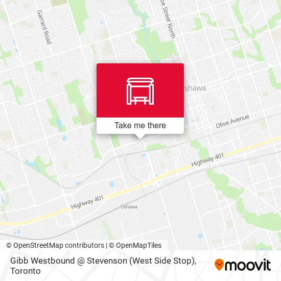 Gibb Westbound @ Stevenson (West Side Stop) map