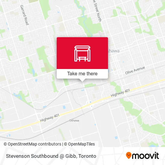 Stevenson Southbound @ Gibb map
