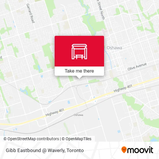 Gibb Eastbound @ Waverly map