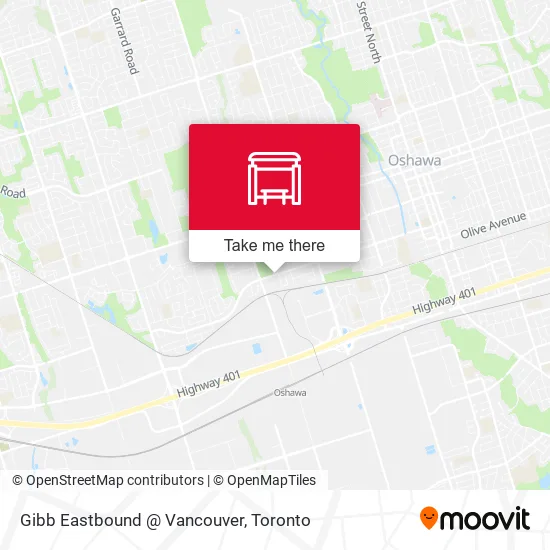 Gibb Eastbound @ Vancouver map