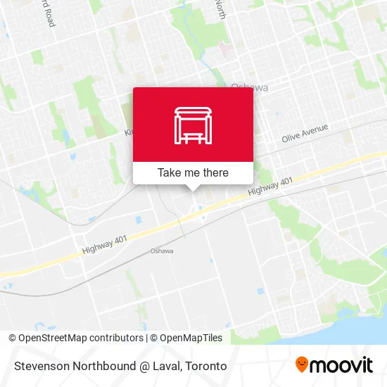 Stevenson Northbound @ Laval map