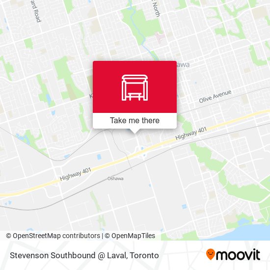 Stevenson Southbound @ Laval map
