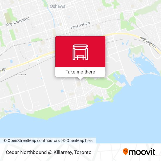 Cedar Northbound @ Killarney map