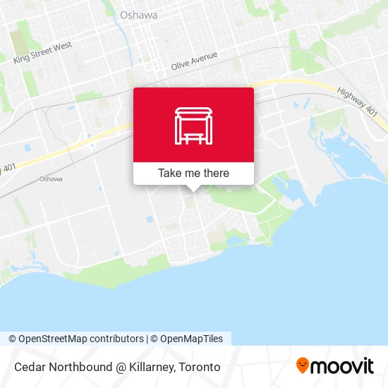 Cedar Northbound @ Killarney map