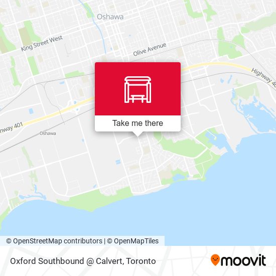 Oxford Southbound @ Calvert map