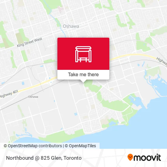Northbound @ 825 Glen map