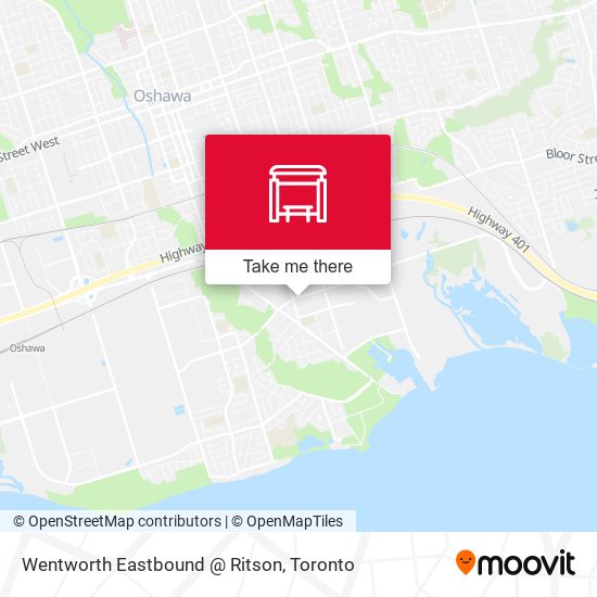 Wentworth Eastbound @ Ritson map