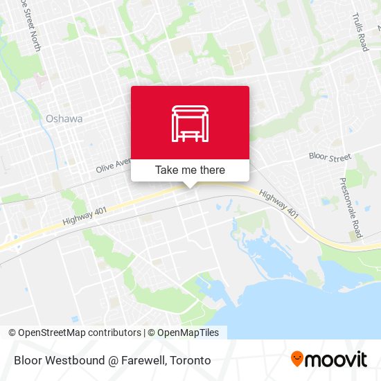 Bloor Westbound @ Farewell map