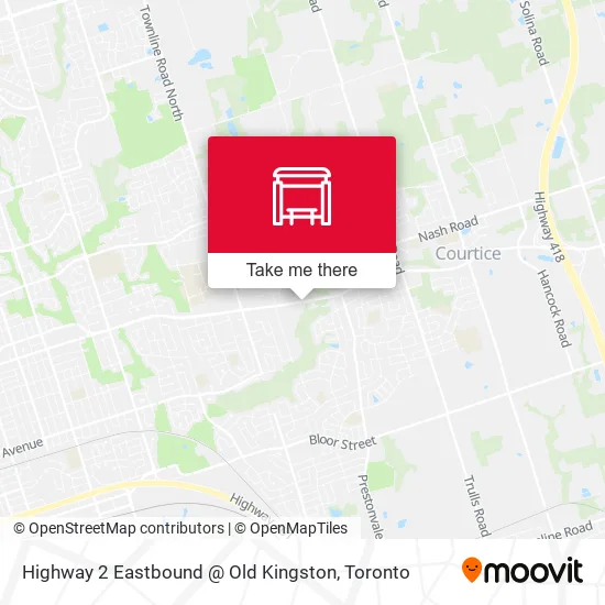 Highway 2 Eastbound @ Old Kingston map