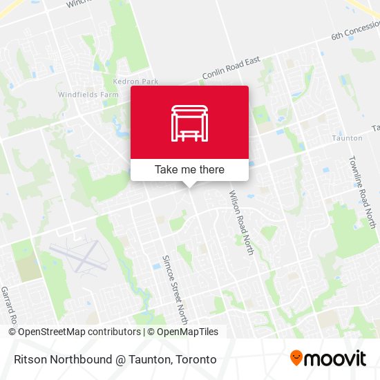 Ritson Northbound @ Taunton map
