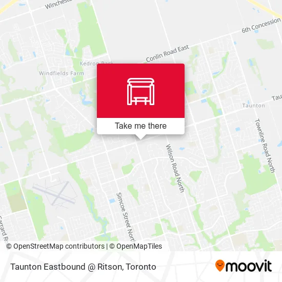 Taunton Eastbound @ Ritson map