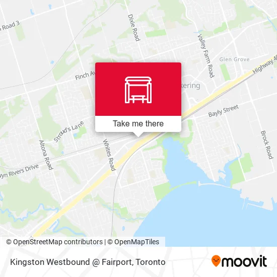 Kingston Westbound @ Fairport map