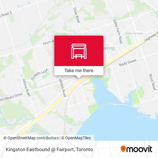 Kingston Eastbound @ Fairport map