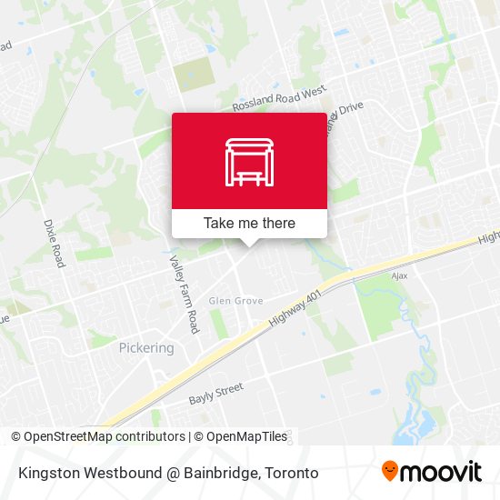Kingston Westbound @ Bainbridge map