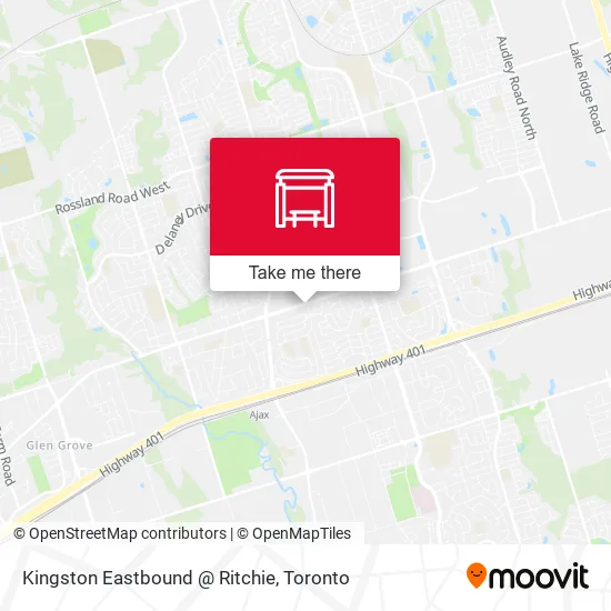 Kingston Eastbound @ Ritchie map