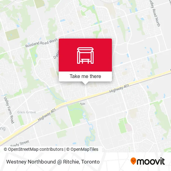 Westney Northbound @ Ritchie map