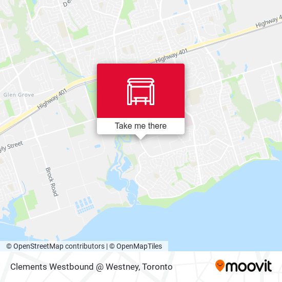 Clements Westbound @ Westney map
