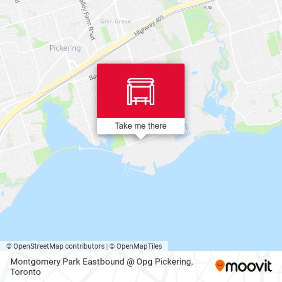 Montgomery Park Eastbound @ Opg Pickering map