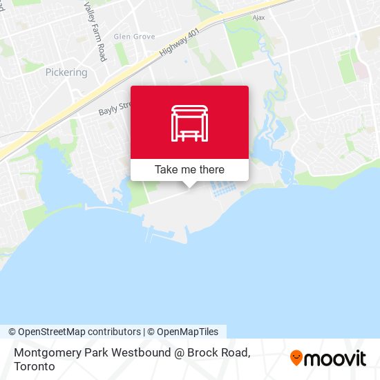 Montgomery Park Westbound @ Brock Road plan