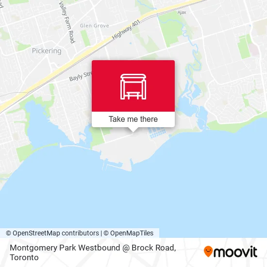 Montgomery Park Westbound @ Brock Road map