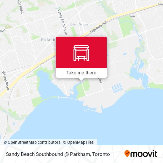 Sandy Beach Southbound @ Parkham map