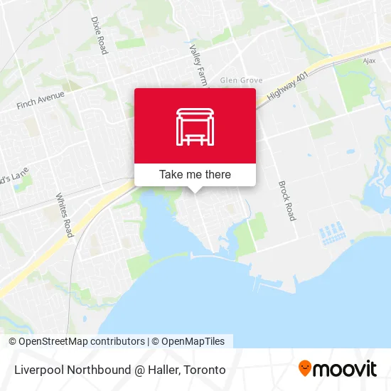 Liverpool Northbound @ Haller map