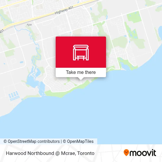 Harwood Northbound @ Mcrae map