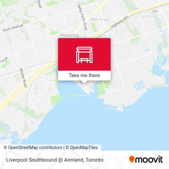 Liverpool Southbound @ Annland map