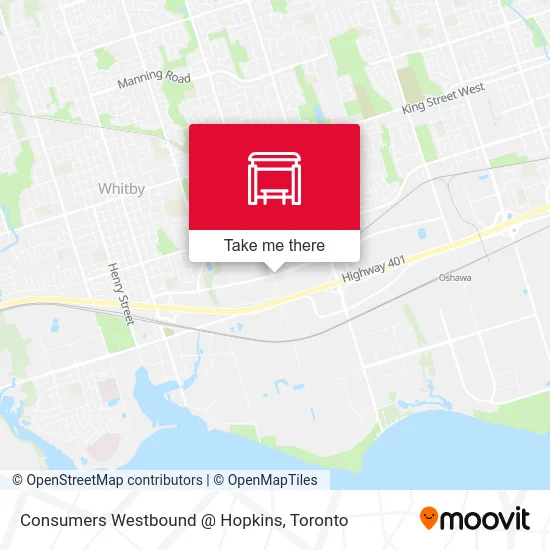 Consumers Westbound @ Hopkins map