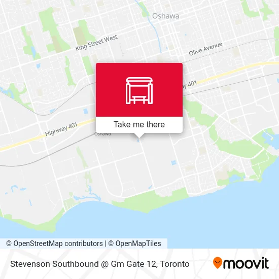 Stevenson Southbound @ Gm Gate 12 map