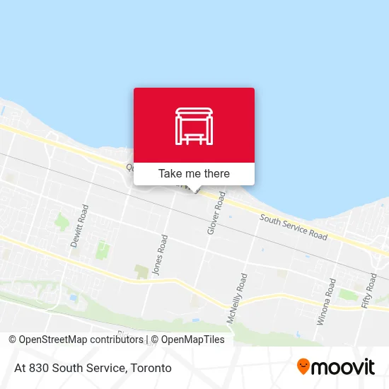 At 830 South Service map