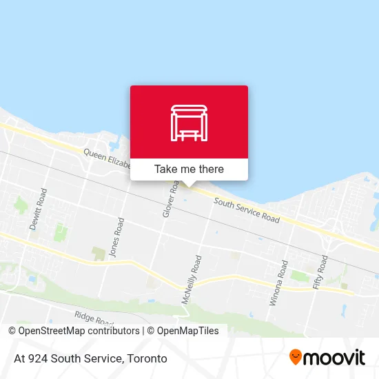 At 924 South Service map