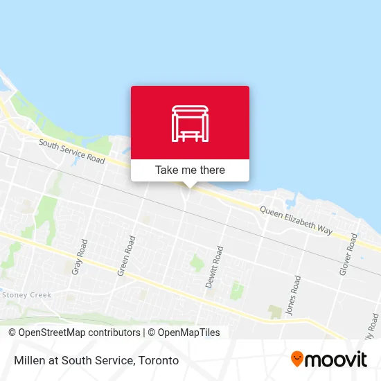 Millen at South Service map