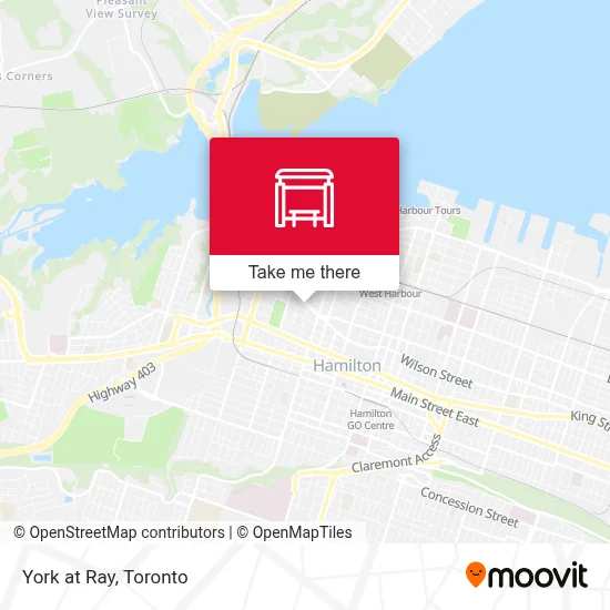 York at Ray map