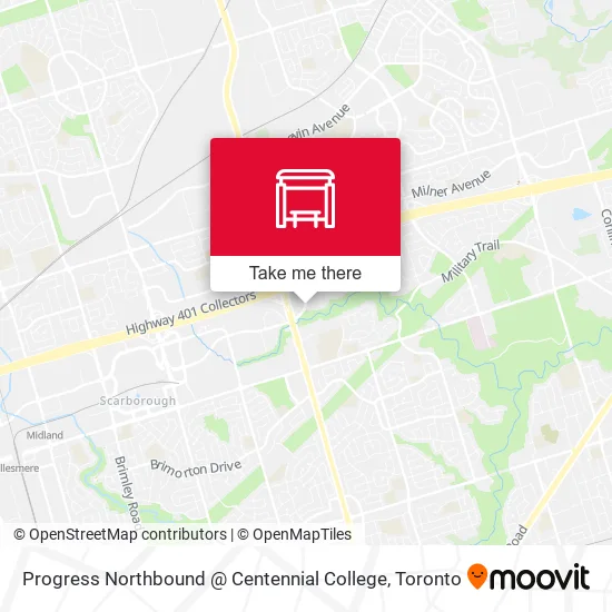 Progress Northbound @ Centennial College map