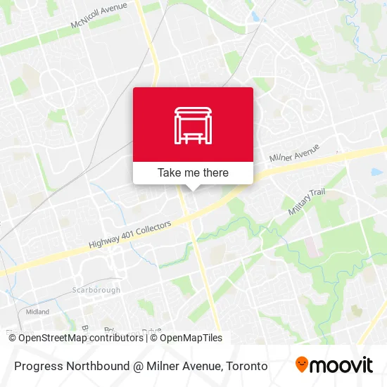 Progress Northbound @ Milner Avenue plan