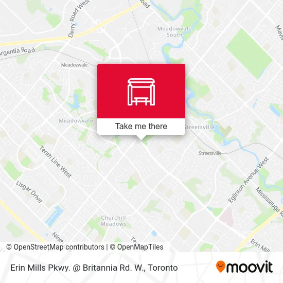 Erin Mills Pkwy. @ Britannia Rd. W. map
