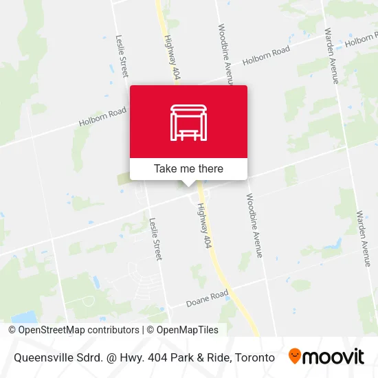 Queensville Sdrd. @ Hwy. 404 Park & Ride map