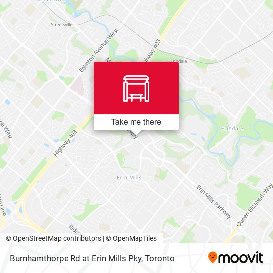 Burnhamthorpe Rd at Erin Mills Pky map