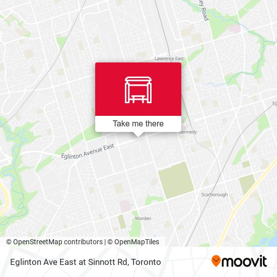Eglinton Ave East at Sinnott Rd map