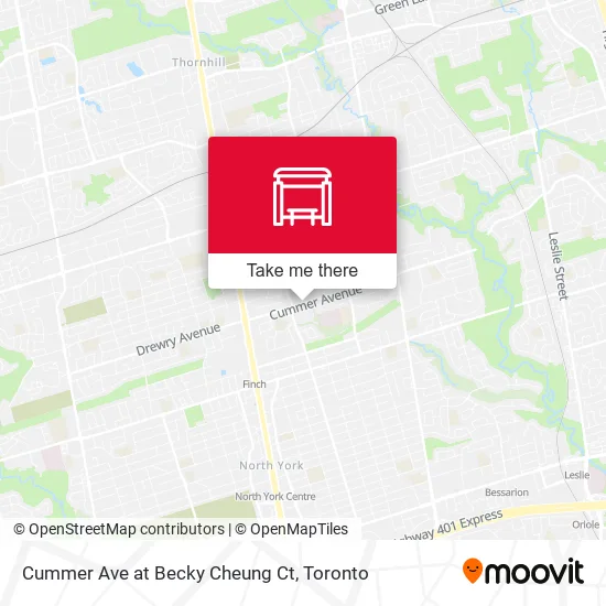 Cummer Ave at Becky Cheung Ct map