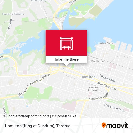 Hamilton (King at Dundurn) map