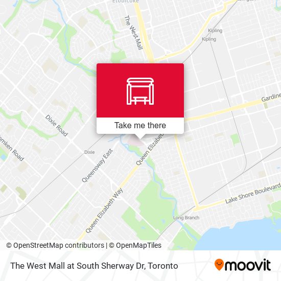 The West Mall at South Sherway Dr map